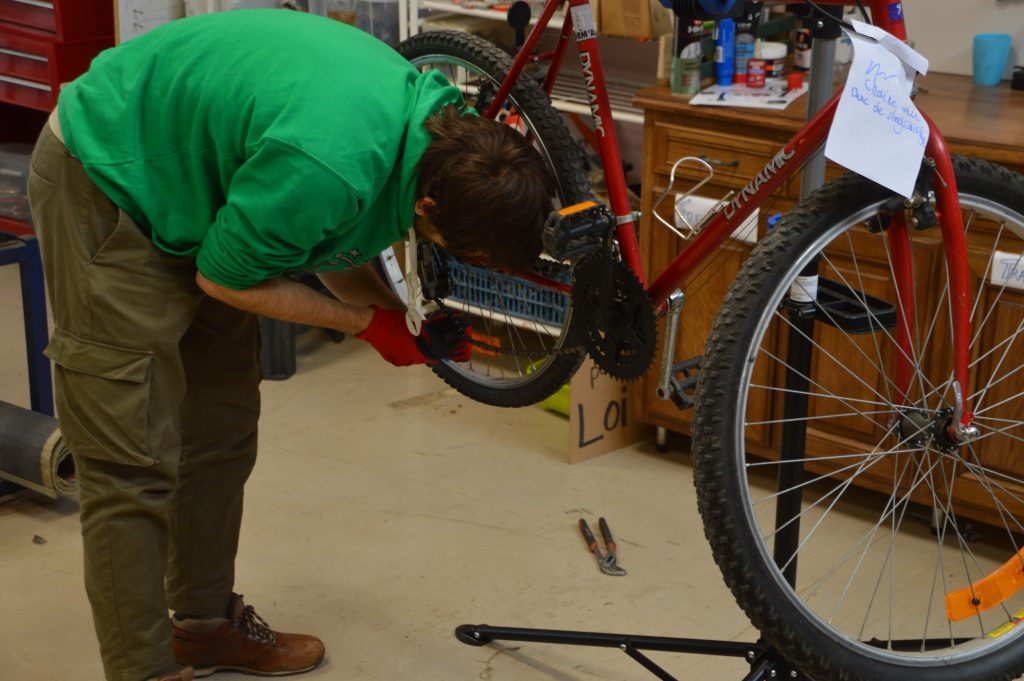 Réparation d’un vélo