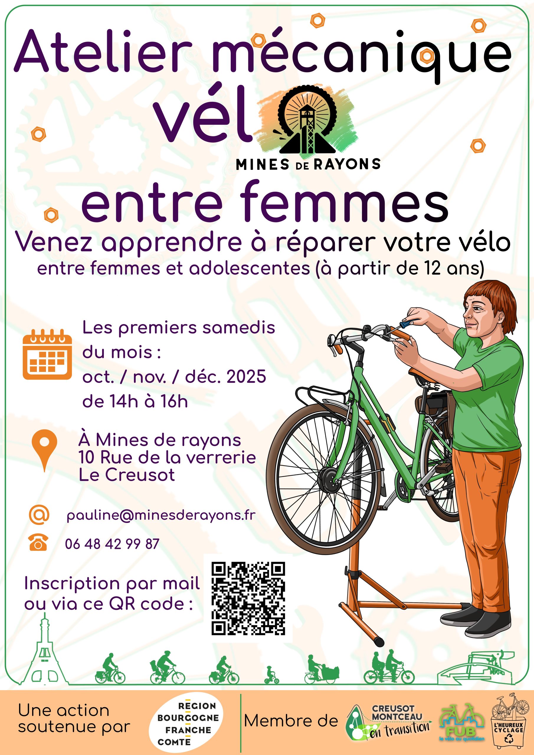 Atelier mécanique vélo entre femmes (projet En S’Elles)